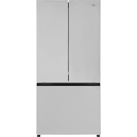 Nexel Refrigerator & Freezer Combo, 18 Cu. Ft., French Doors, Stainless Steel 243229